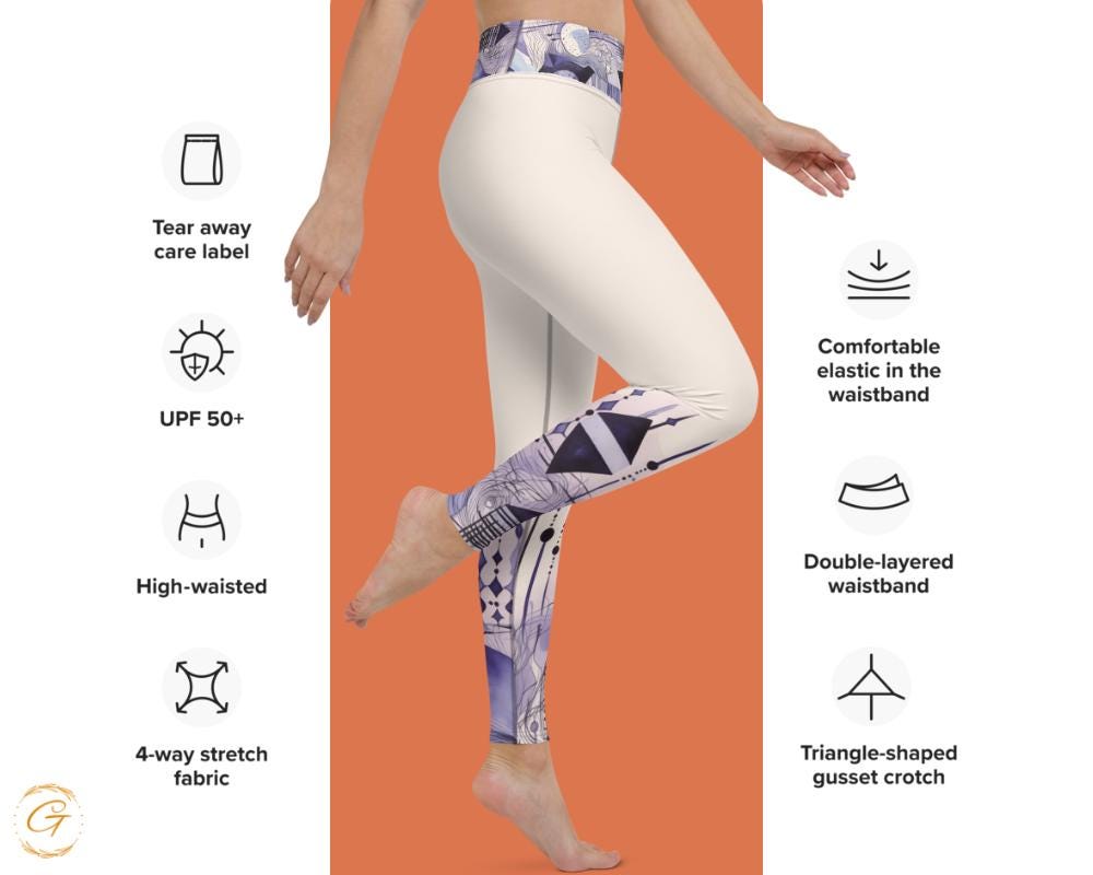 Quantum Pastel AOP Design Yoga Shorts and Leggings, Stylish Activewear for Women Comfortable Stretch Perfect for Yoga Fitness, Everyday Wear