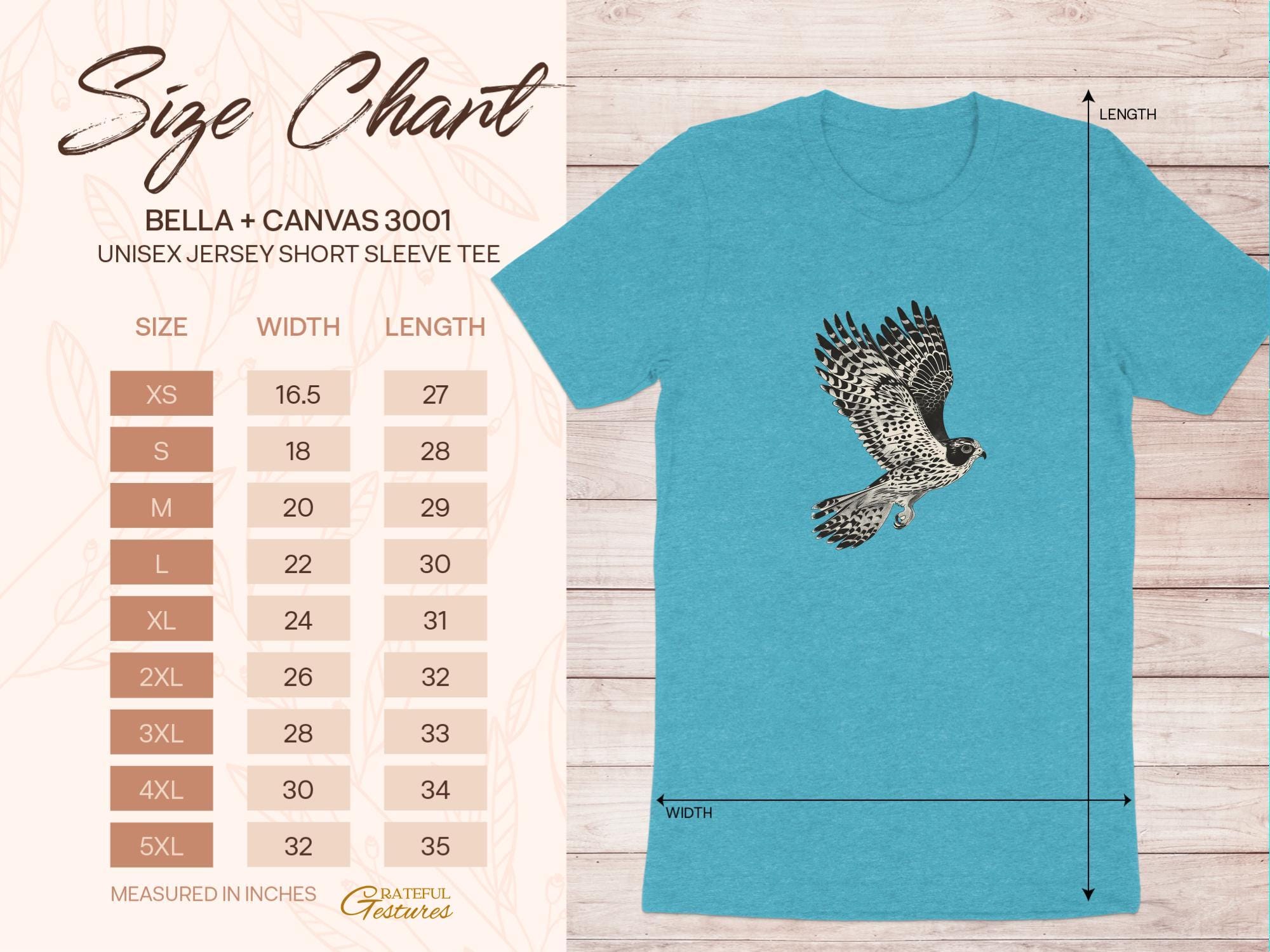 Vintage Hawk Illustration T-Shirt, Detailed Bird of Prey Design Tee
