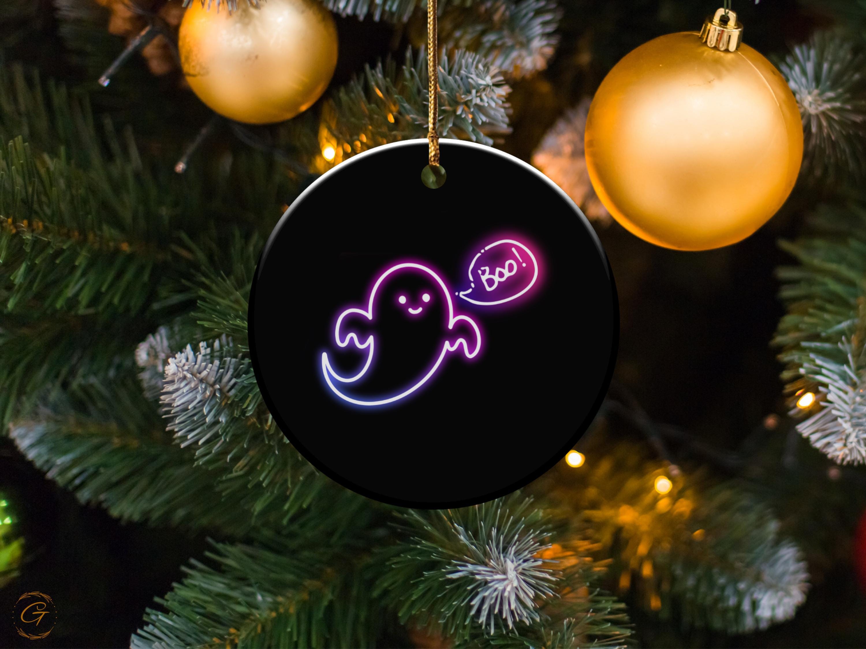Halloween Neon Ghost Ornament, Halloween Decors