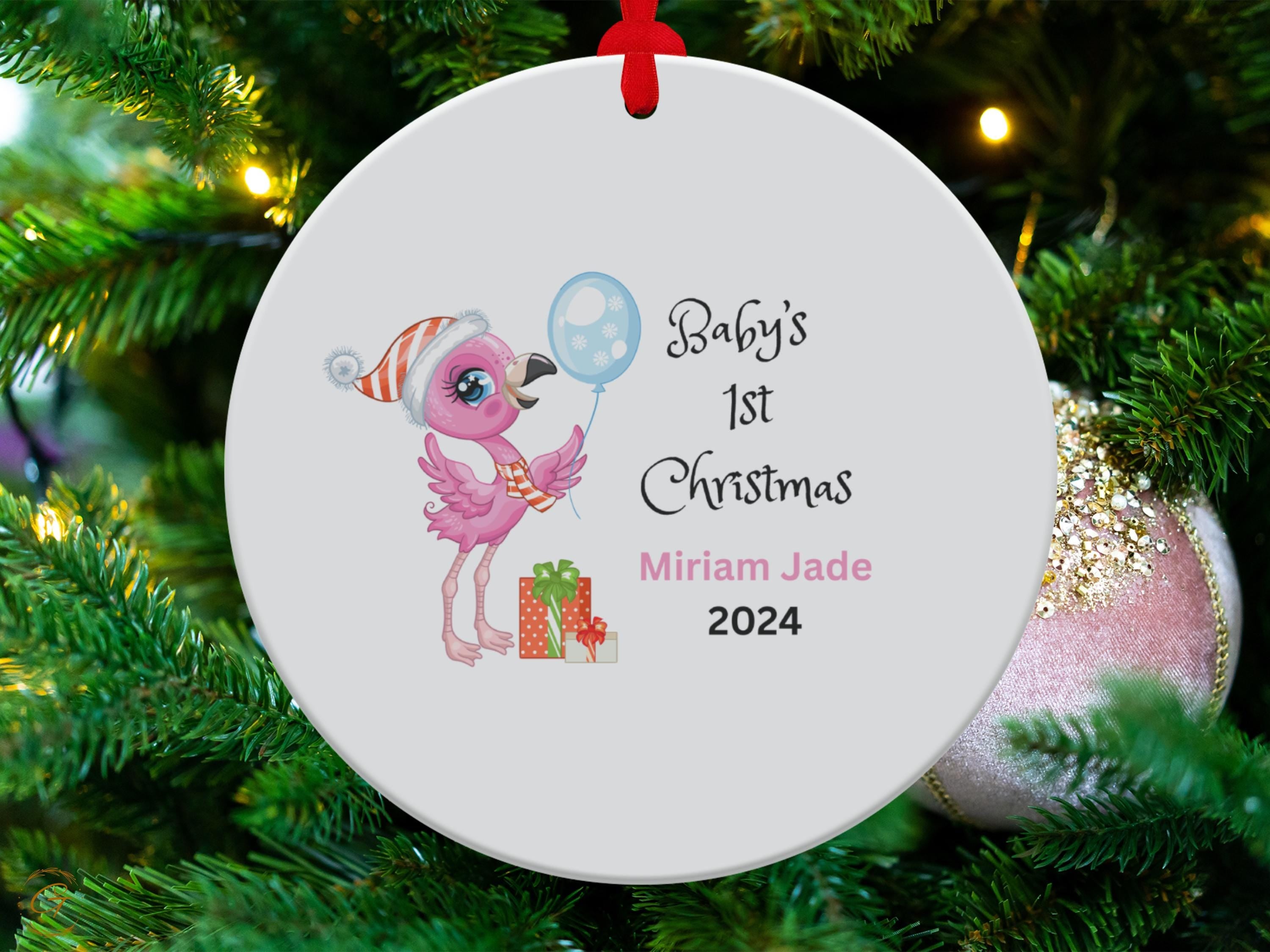 Personalized Baby's 1st Christmas Ornament