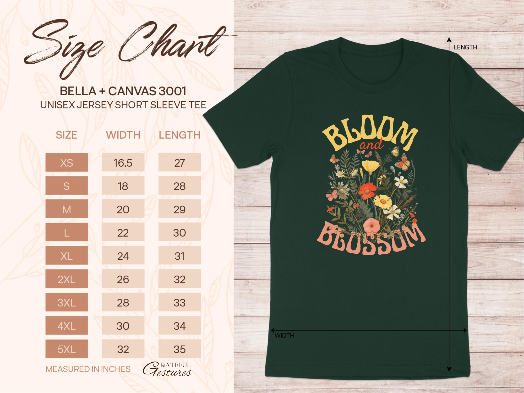 Bloom and Blossom Flower Graphic Tee product