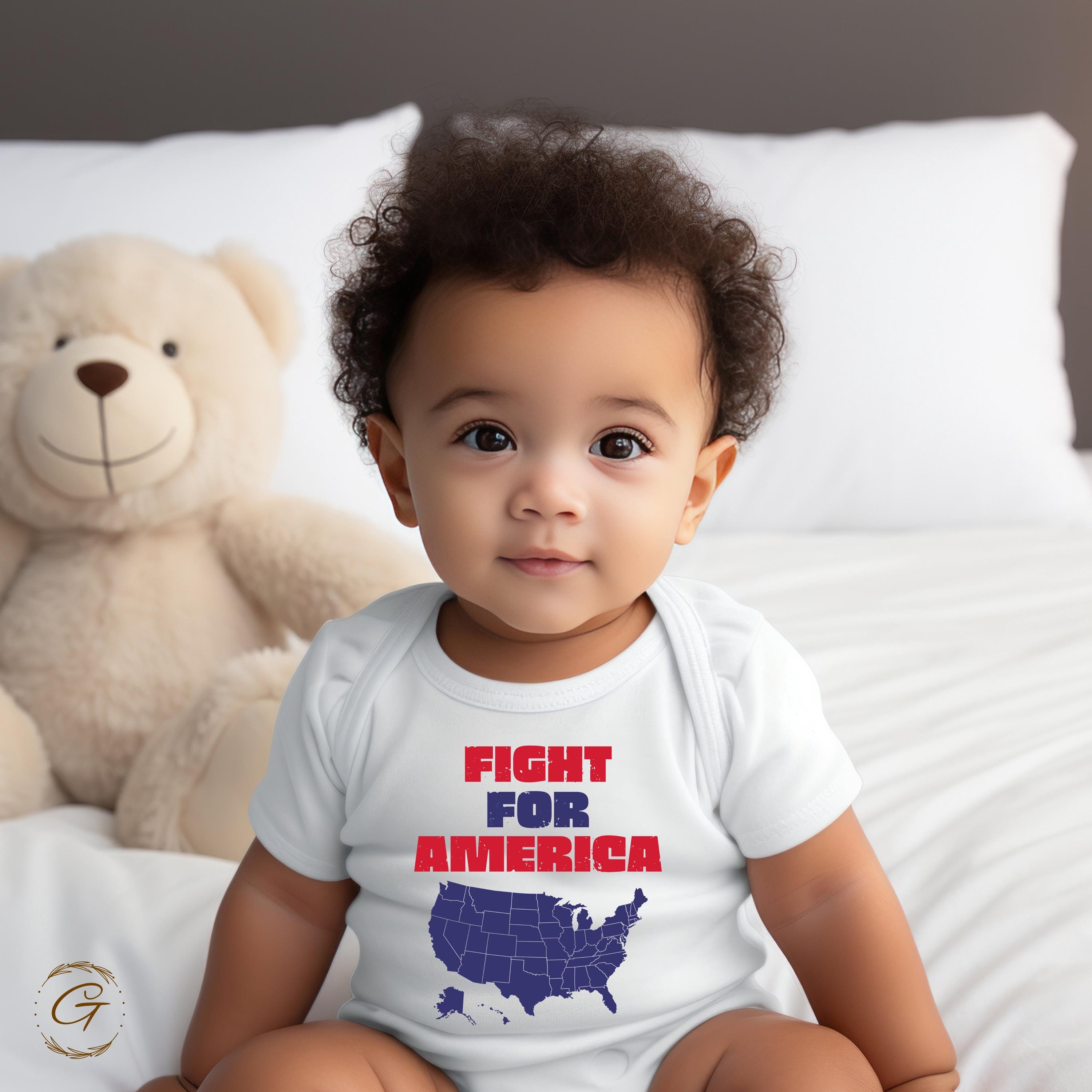 Fight for America T-Shirt, Patriotic USA Map Tee