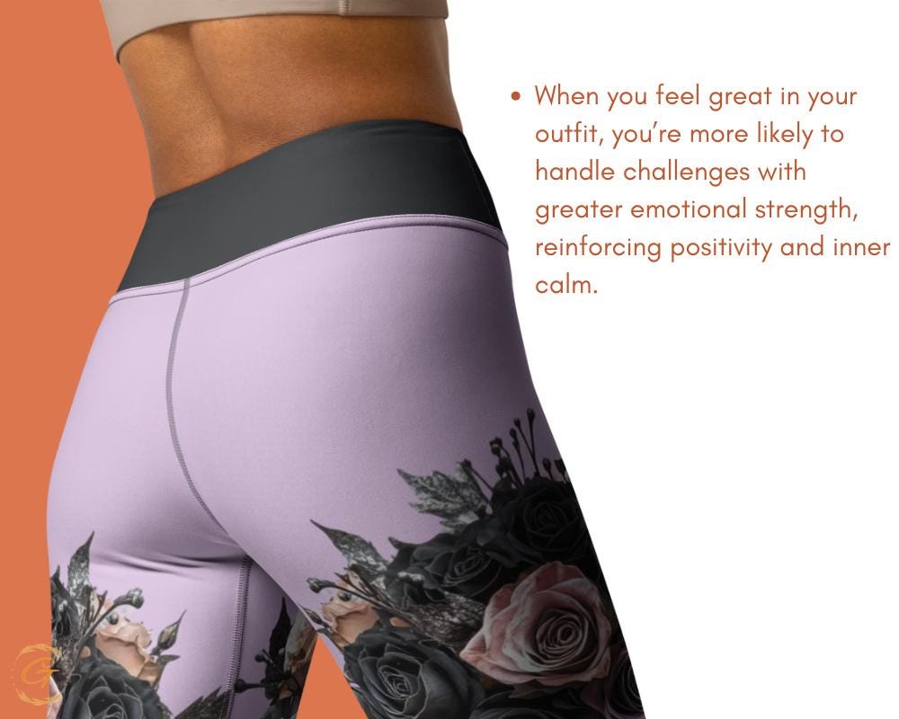 Roses All-Over Print Design Yoga Shorts and Leggings Womens Comfortable High Quality Activewear, Perfect for Workouts Yoga and Everyday Wear
