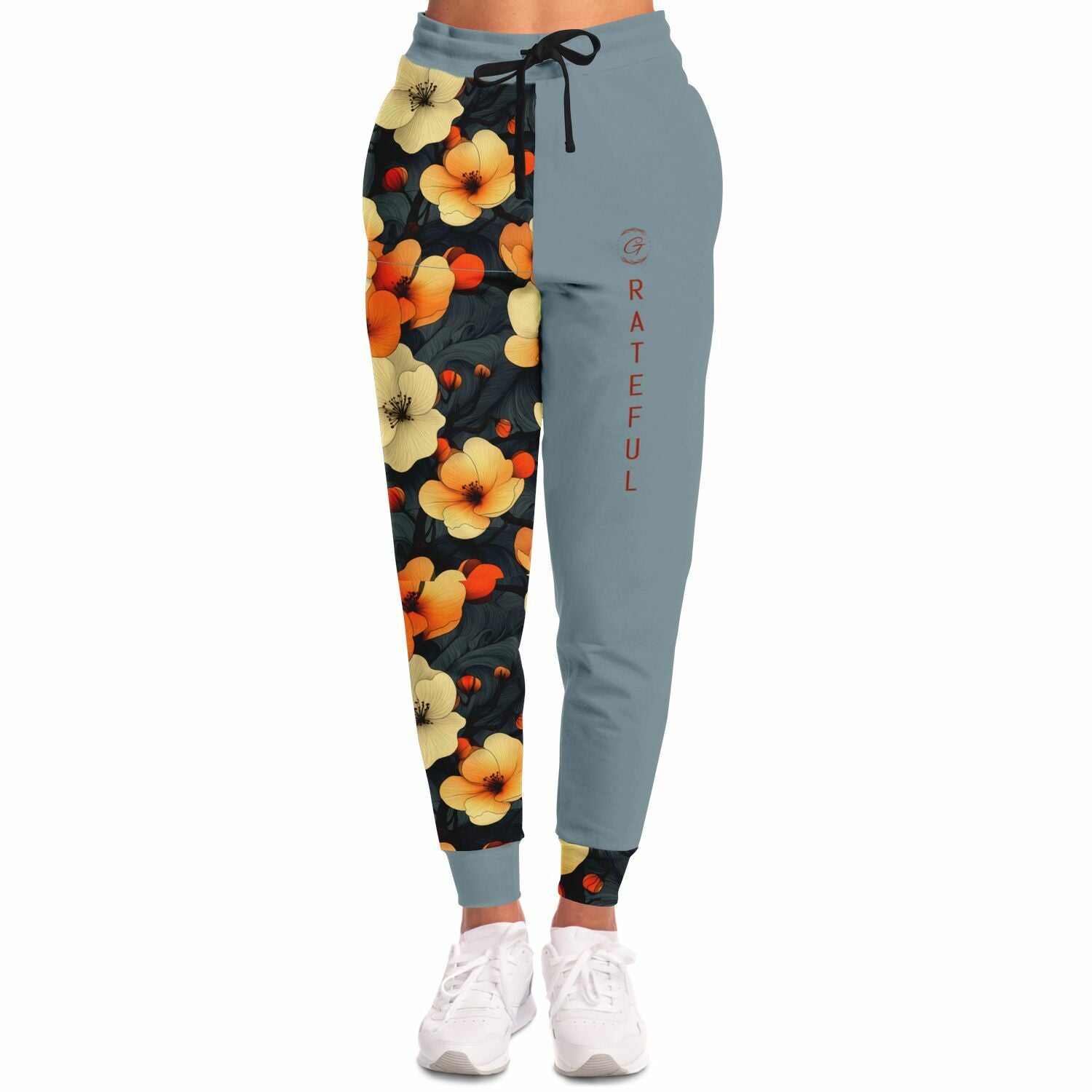 Floral Print Joggers – Vintage Aesthetic Sweatpants