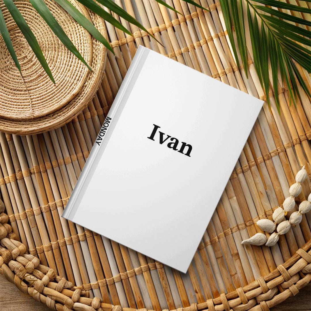 Minimalist Personalized Journal with Custom Name