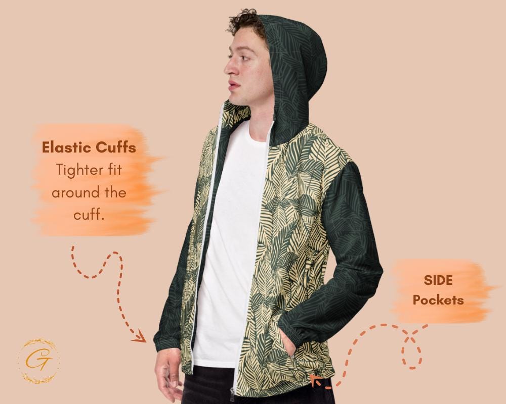 Men’s Windbreaker Leaves