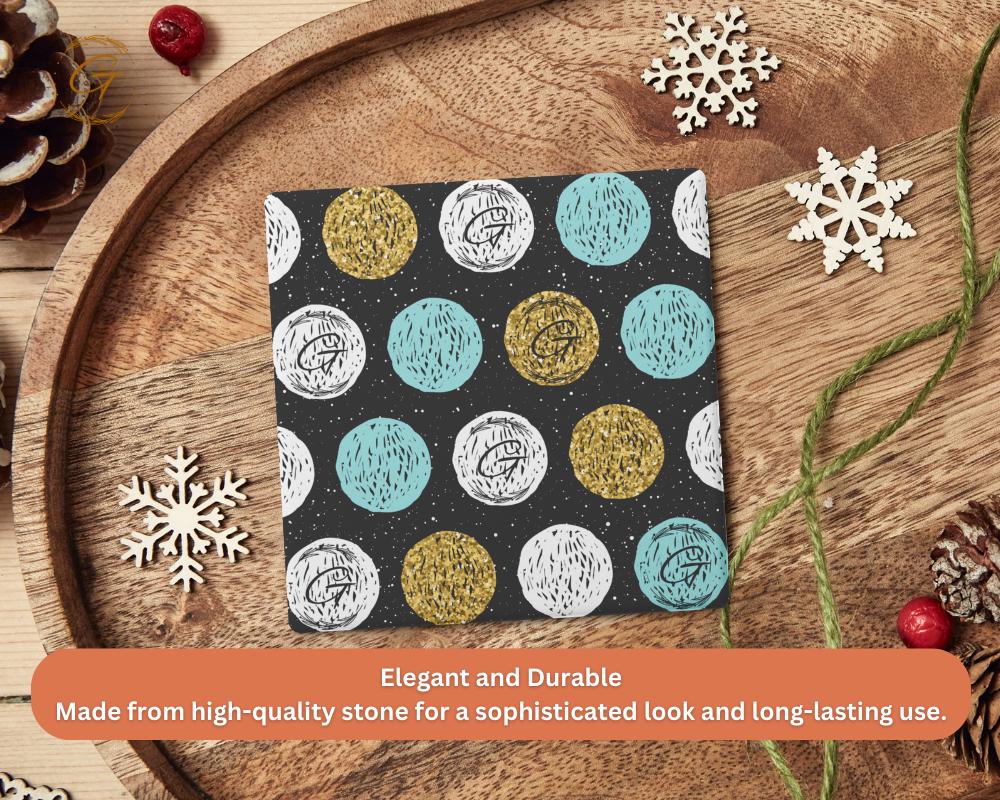 Soapstone Coaster with Astral Doodle G Design