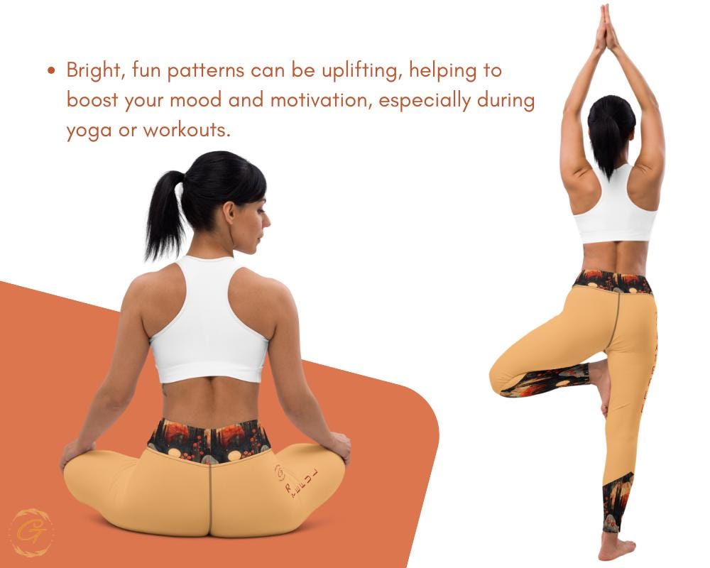 Quantum Nature AOP Yoga Leggings and Shorts Unique Activewear for Women Comfortable High-Stretch Perfect for Yoga Fitness and Casual Outfits