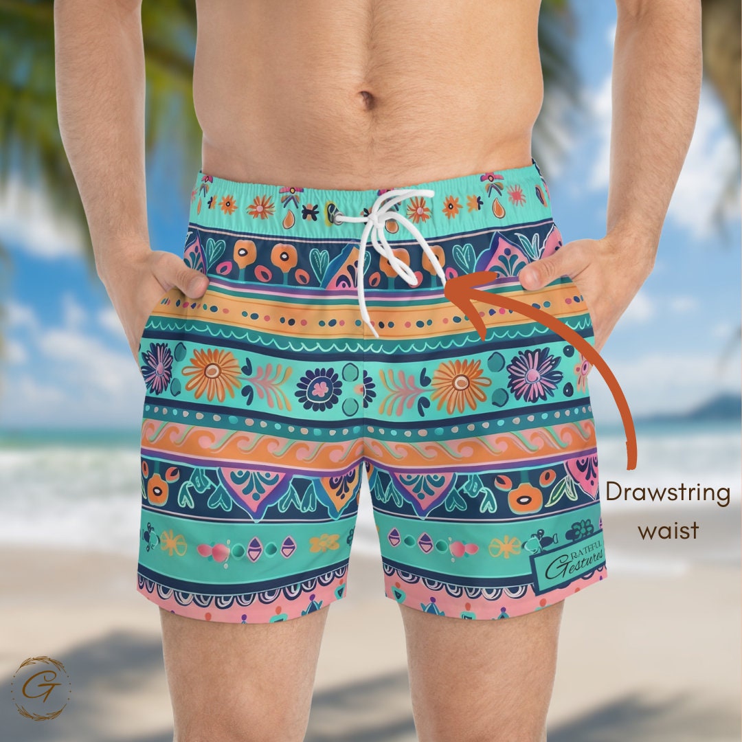 Bohemian AOP Swim Trunks