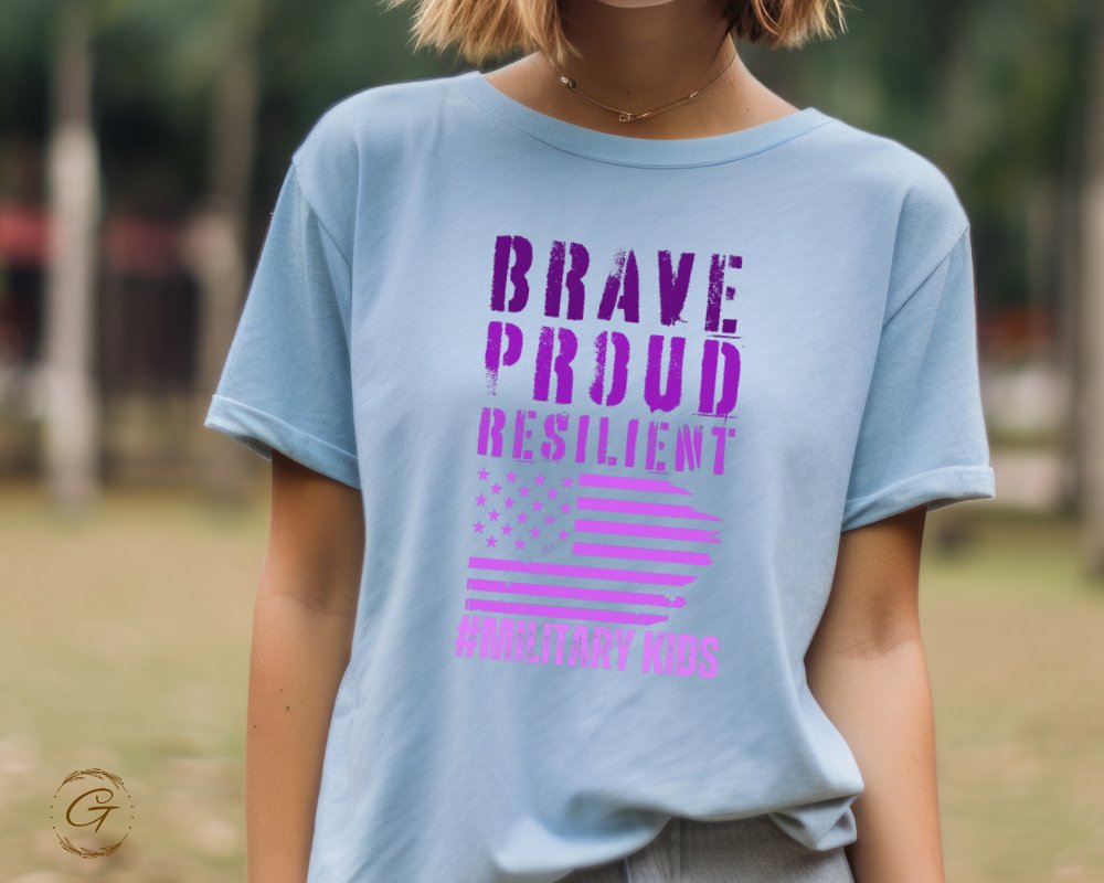 Brave Proud Resilient Patriotic Kids T-Shirt product