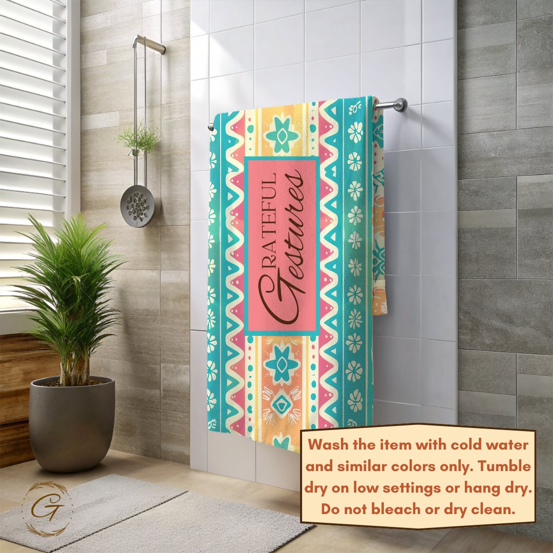 Bohemian Mint Beach Towel