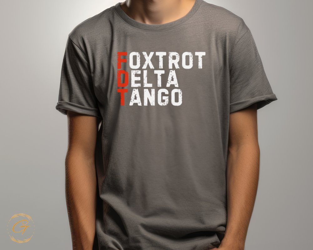 Foxtrot Delta Tango Graphic T-shirt Casual Fashion product
