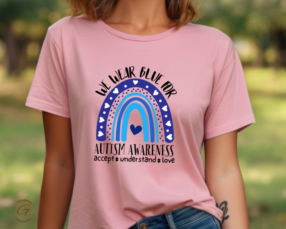 We Wear Blue For Autism Awareness T-shirt product
