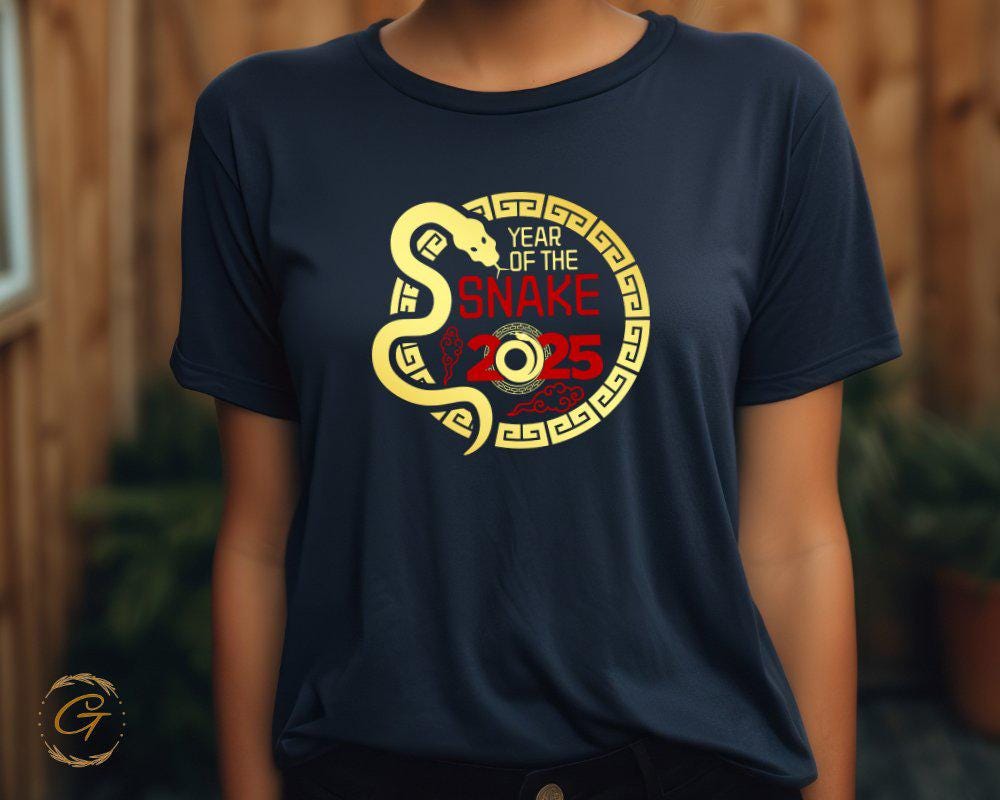 Year Of The Snake 2025 Tee, Chinese Zodiac Snake Tee