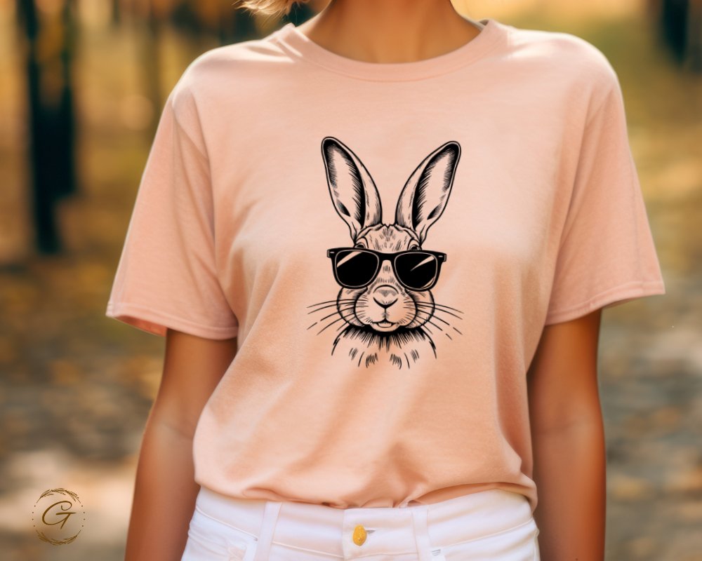 Trendy Rabbit with Sunglasses Graphic T-Shirt product type