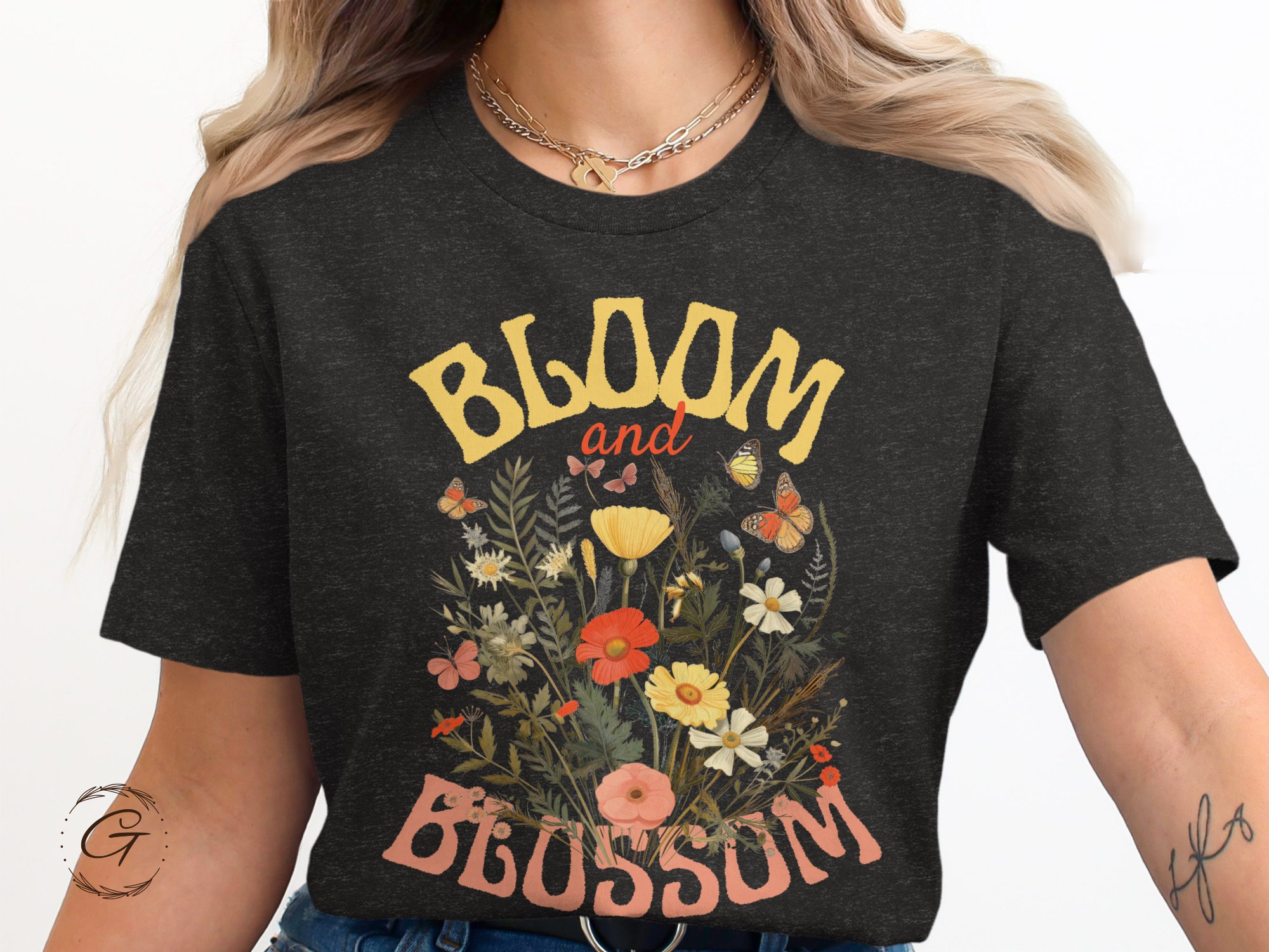 Bloom and Blossom Colourful Graphic Tee product type