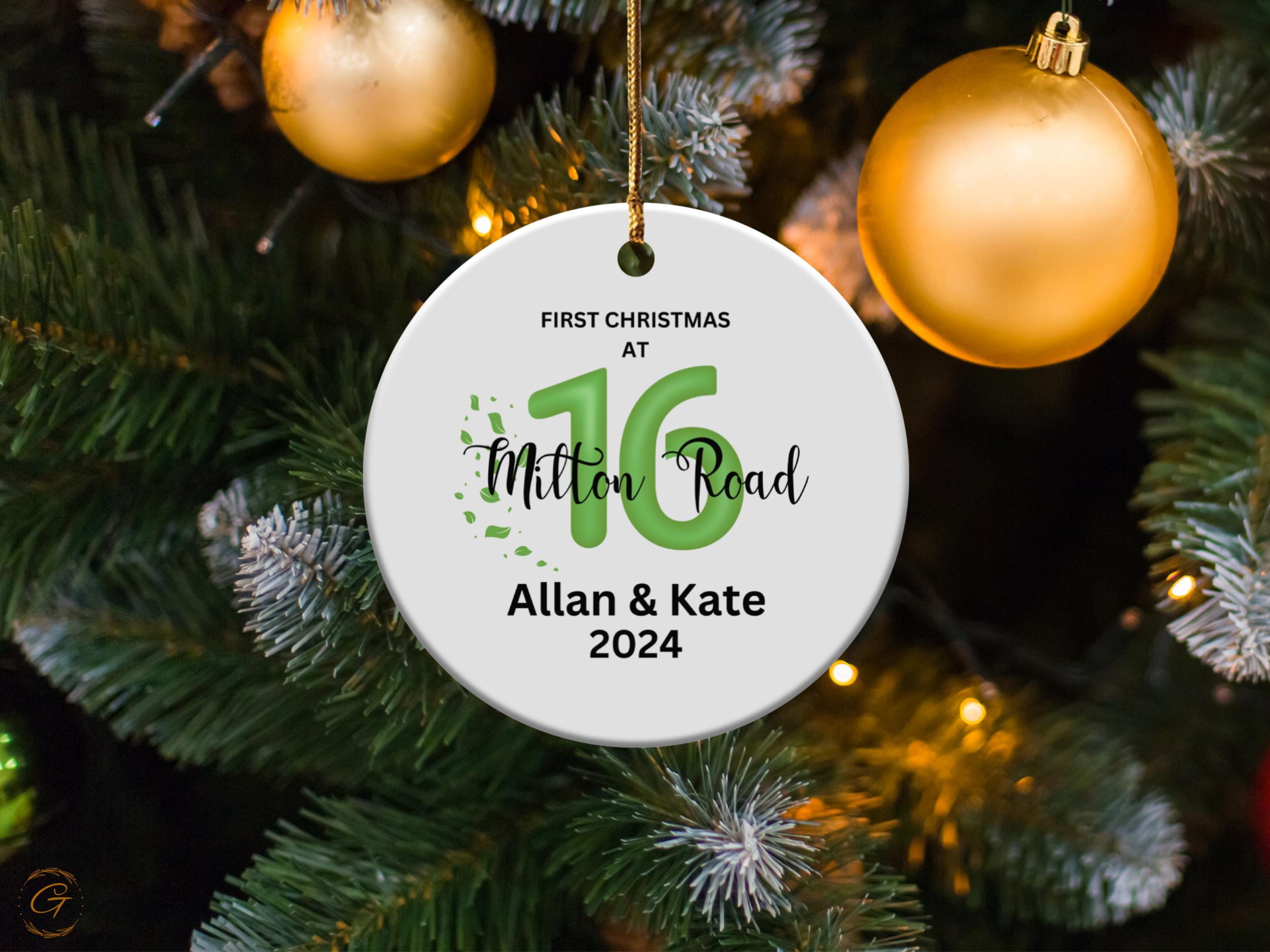 Personalized First Christmas New House Ornament, Holiday Keepsake, Personalized Christmas Decorations, Family Gift, Housewarming Ideal Gifts