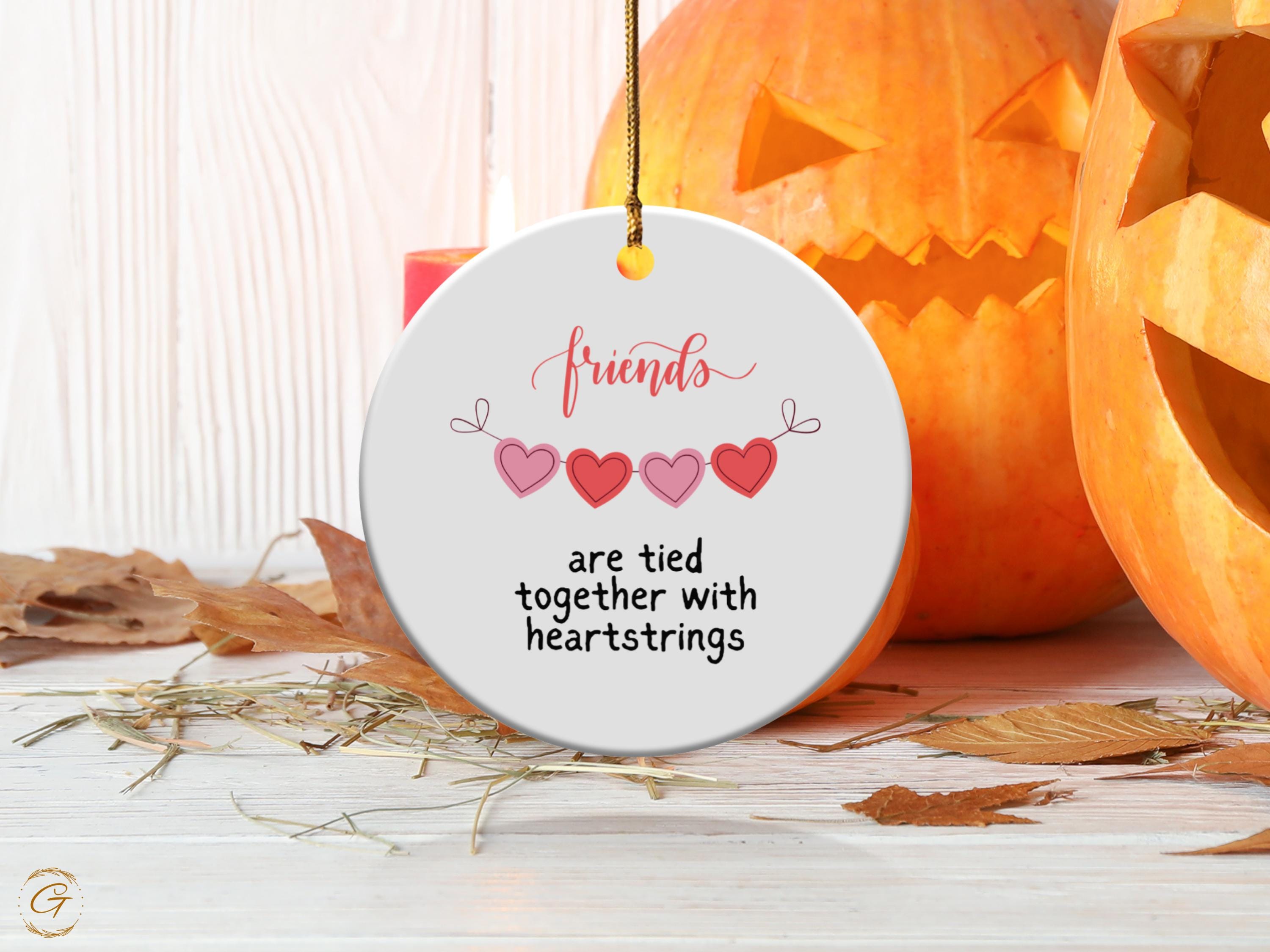 Personalized Friends Ornament, Heartstrings Friends Decor