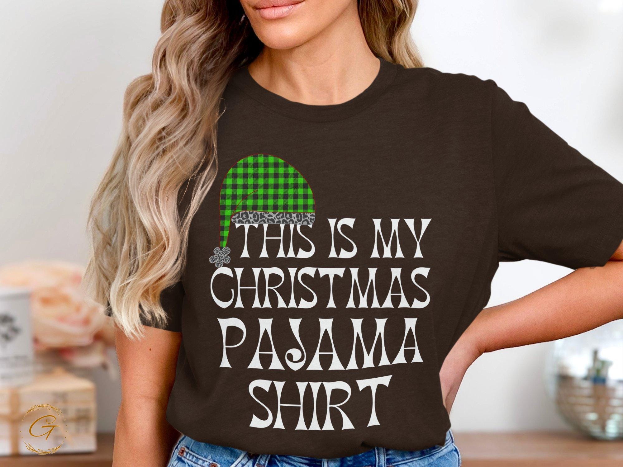Christmas T-Shirt, Xmas Pajama Shirt for Holiday Festive Season Tee