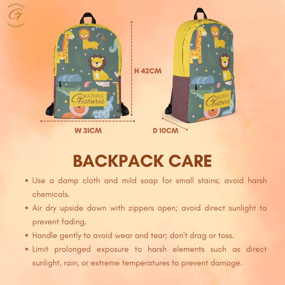 Adventure Ready Safari Backpack - Durable and Stylish Travel Bag