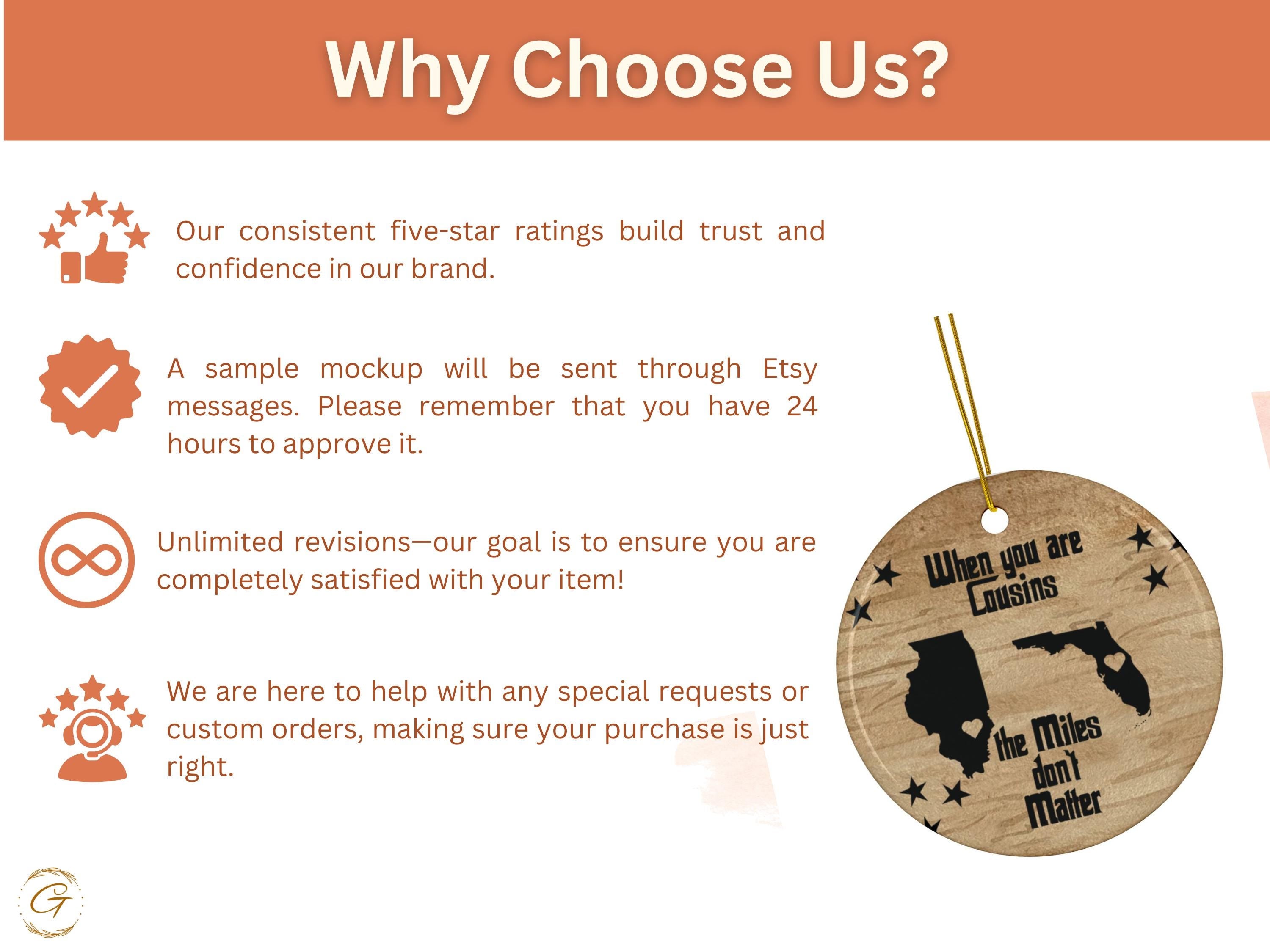 Personalized Distant Cousin Gift Ornament