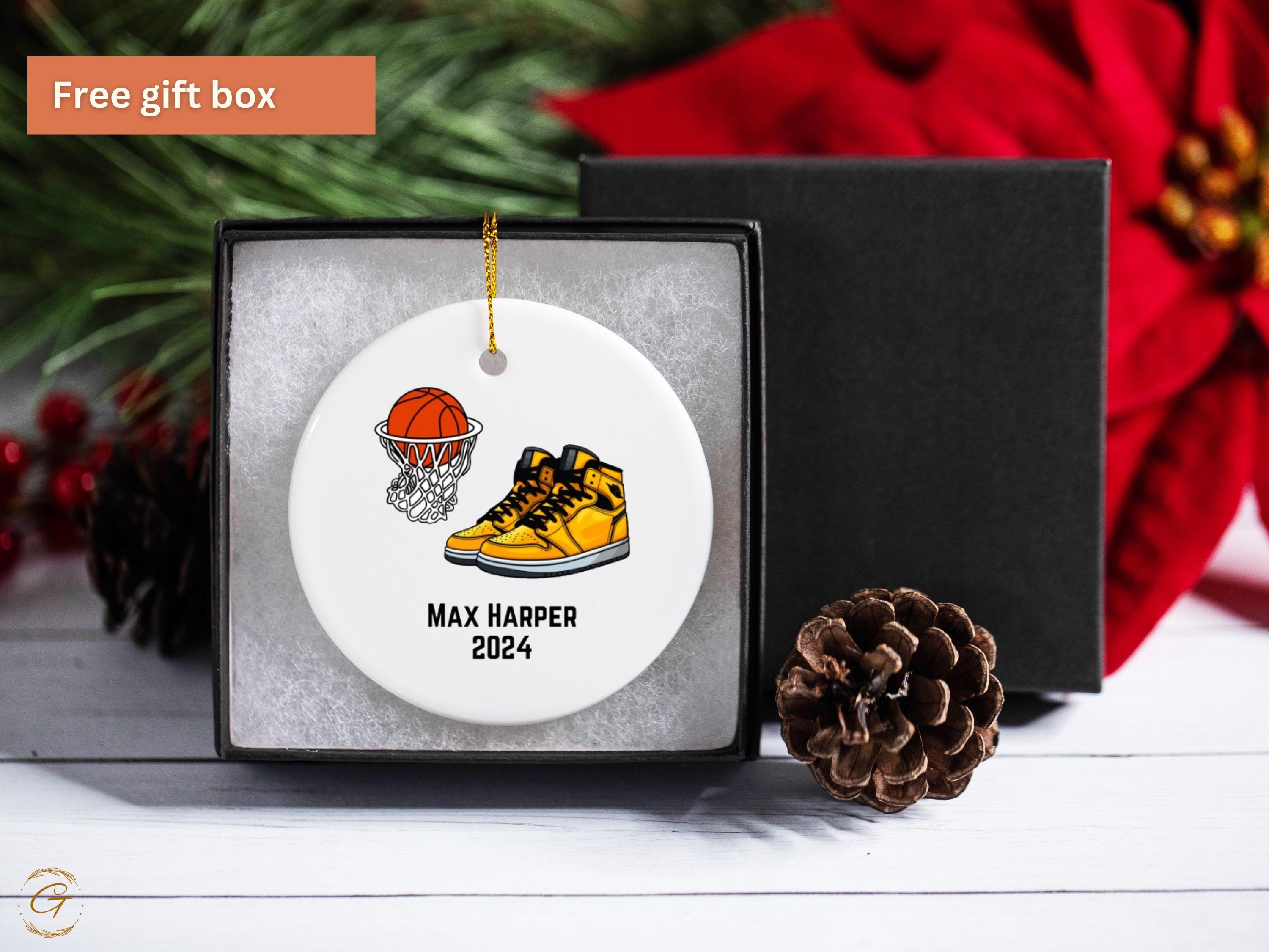 Personalized Basketball Sneaker Ornament
