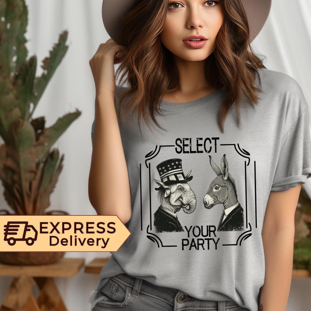 Select Your Party T-Shirt – Funny Political Graphic Tee