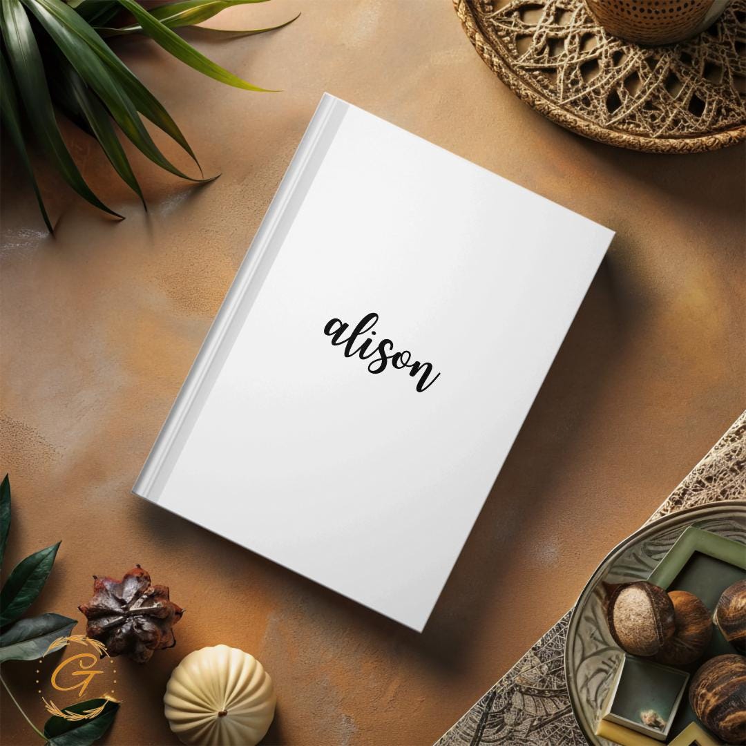 Minimalist Personalized Journal Notebook