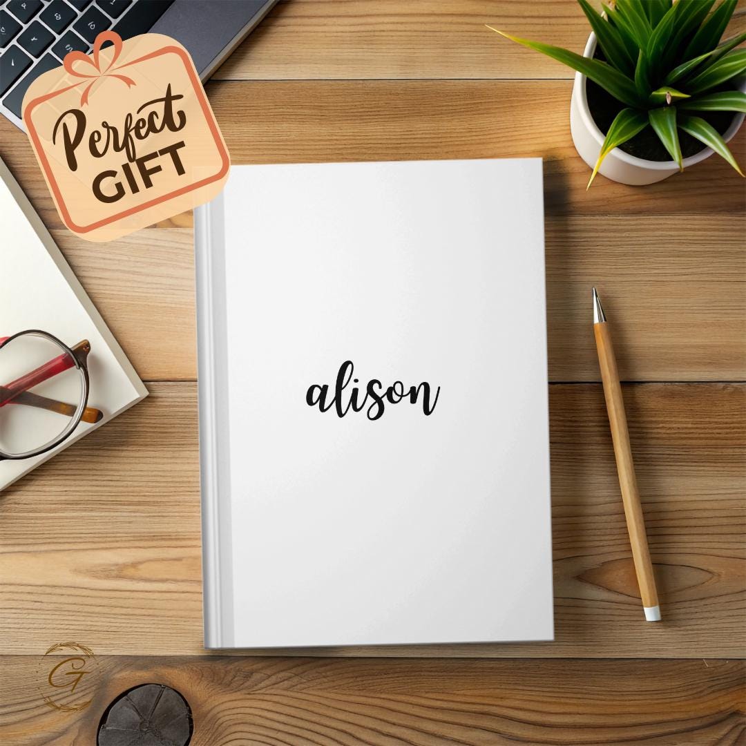 Minimalist Personalized Journal Notebook