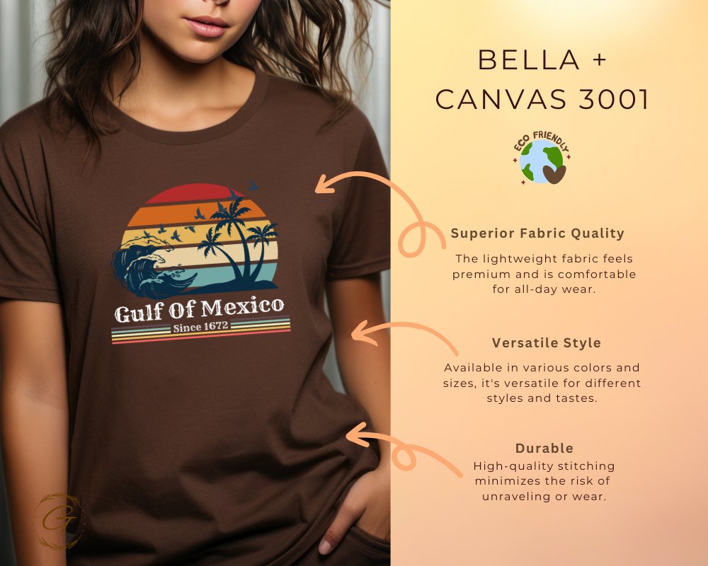Gulf Of Mexico Since 1672 Printed T-Shirt product