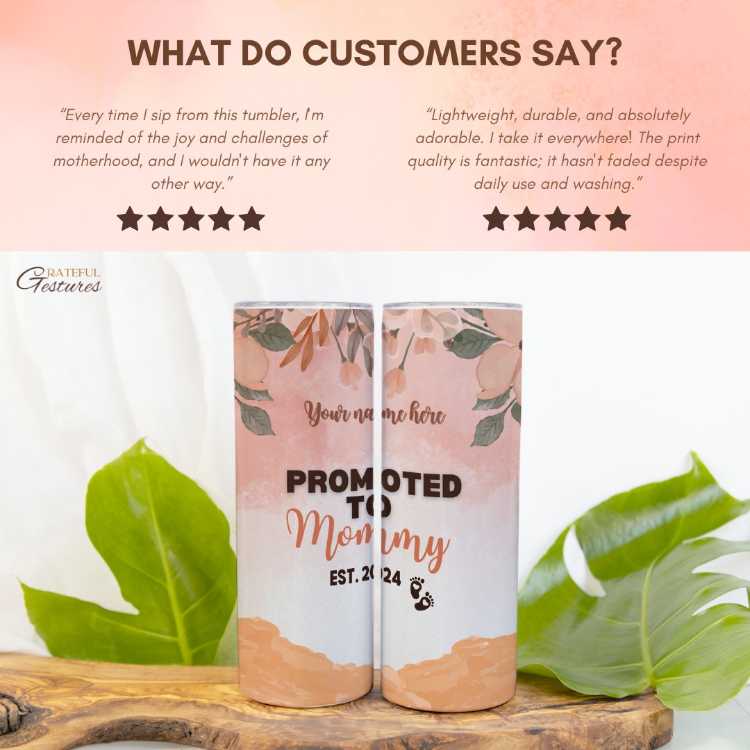 First Mothers Day 2024 Personalized Tumbler