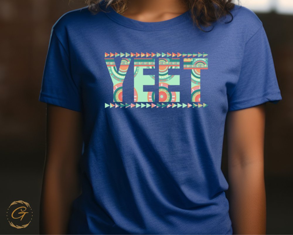 Colorful Artistic Design YEET Graphic T-Shirt product type