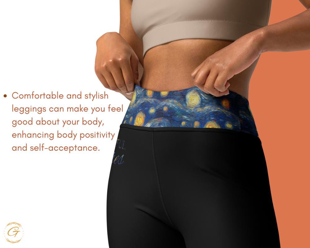 Starry Night AOP Design Yoga Shorts and Leggings, Vibrant Activewear for Yoga Fitness and Daily Wear Inspired by the Beauty of the Night Sky