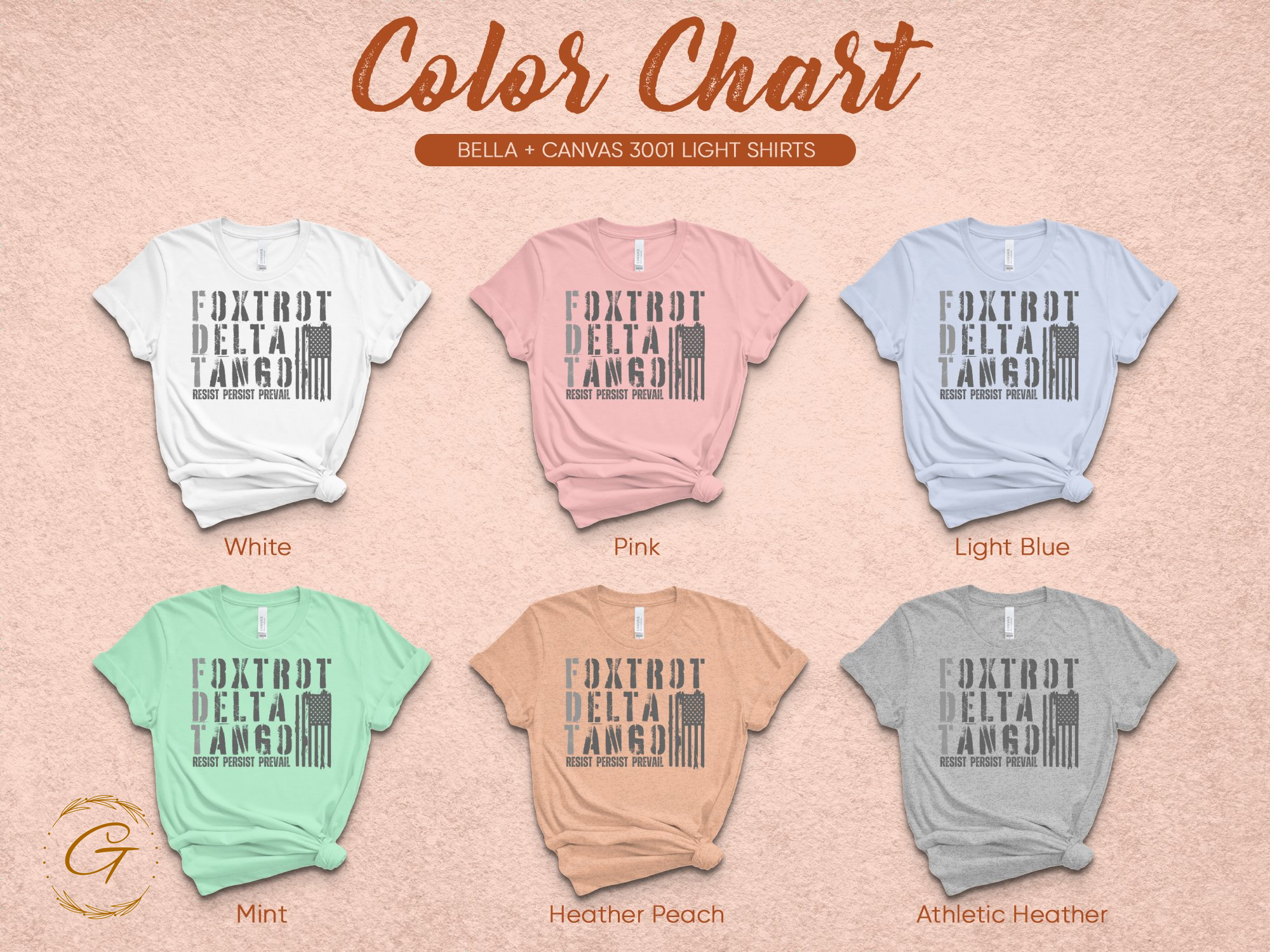 Foxtrot Delta Tango Graphic Tees from Color Chart product