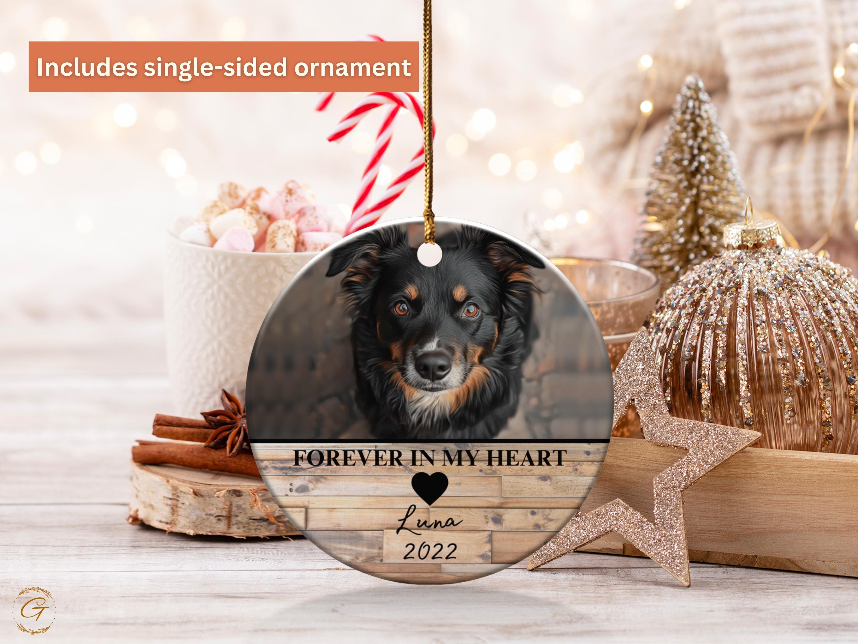 Personalized Pet Christmas Ornament, Custom Pet Keepsake, Dog Holiday Decor, Unique Gift for Pet Lovers, Memorable Christmas Gift for Family