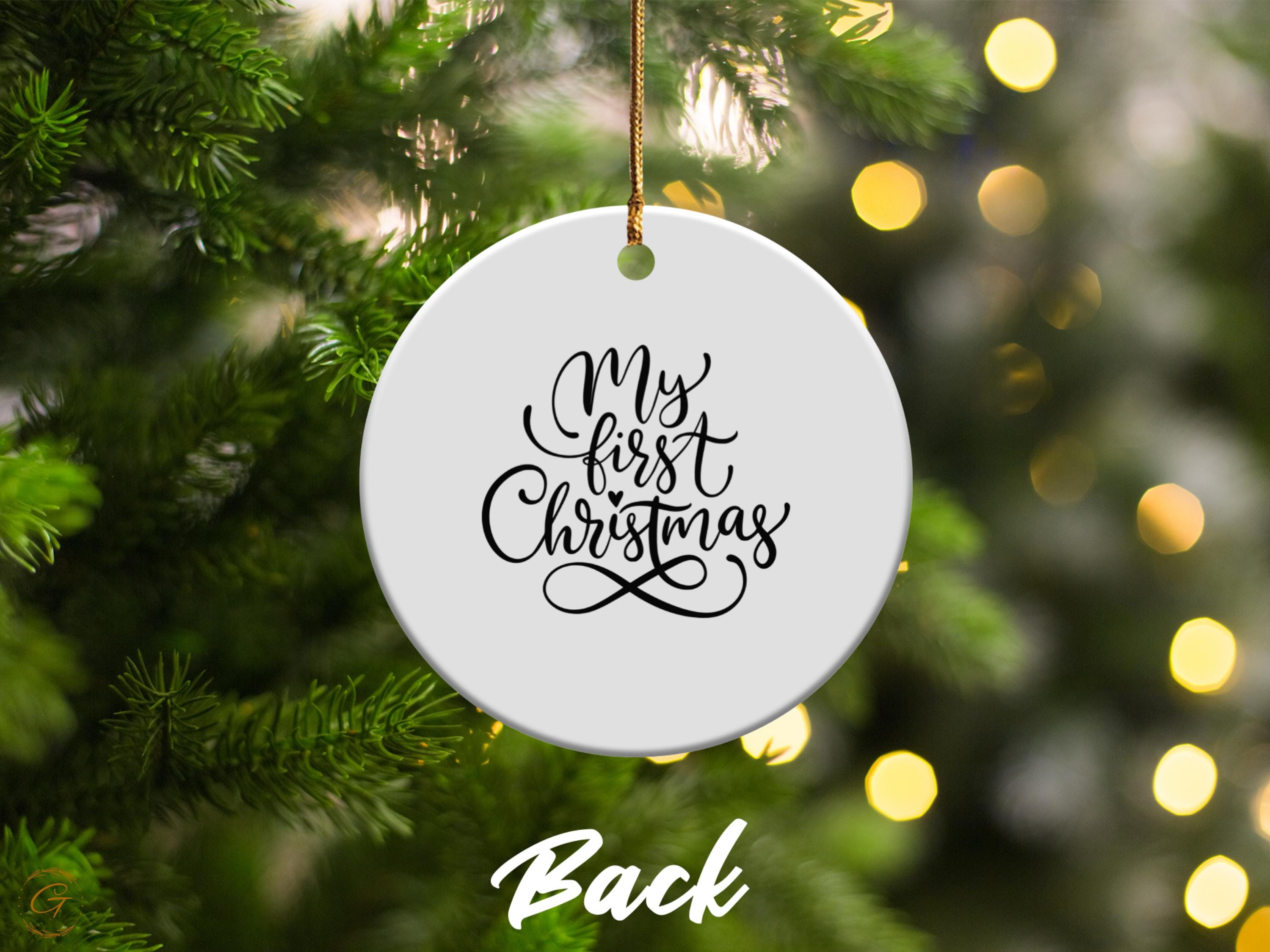 Personalized First Christmas Ornaments, Custom Address Family Name Holiday Keepsake Gifts, Personalized Winter Street Decoration Ideal Gifts