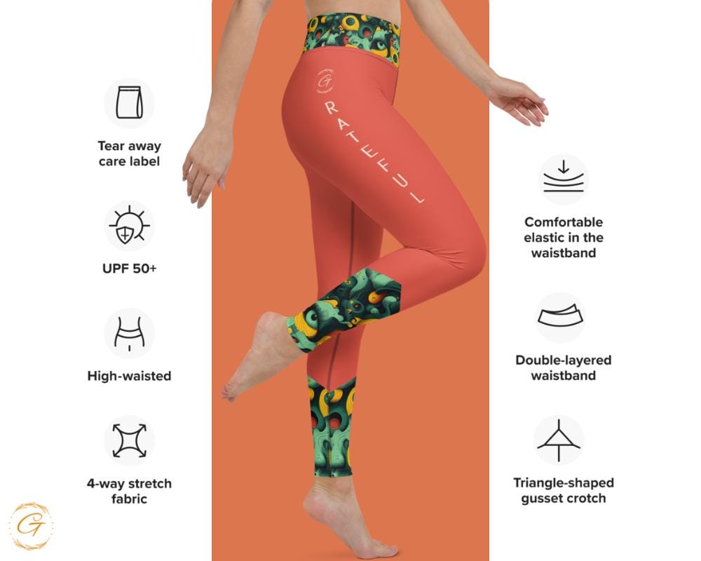 Dreamy Mint AOP Yoga Leggings and Shorts, Stylish Women’s Activewear High-Stretch, Comfortable Perfect for Yoga Fitness and Everyday Outfits