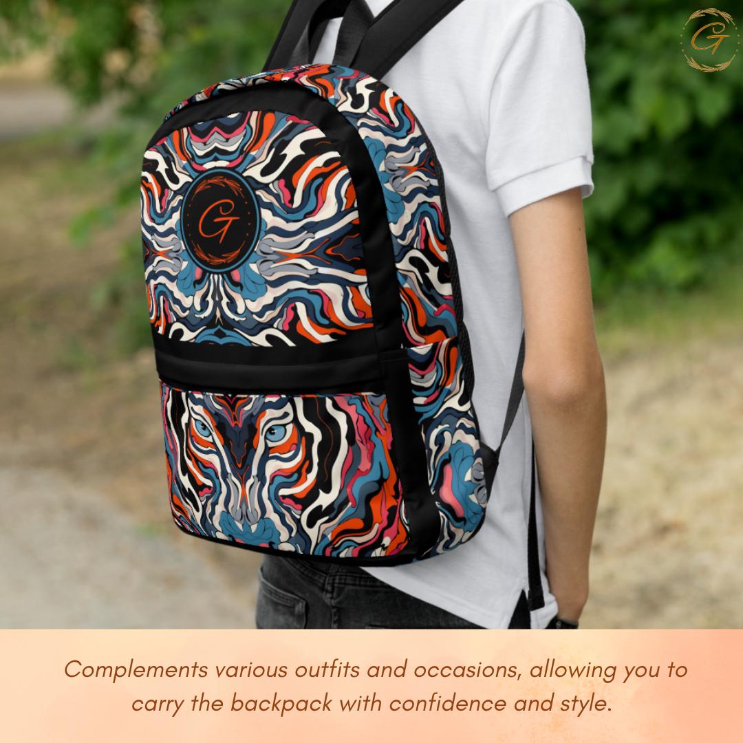 Retro Safari Print Backpack