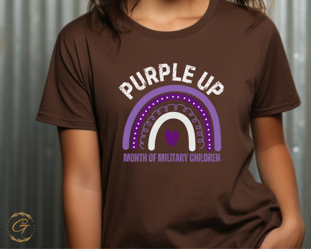 Purple Up Month of Military Children T-shirt product type