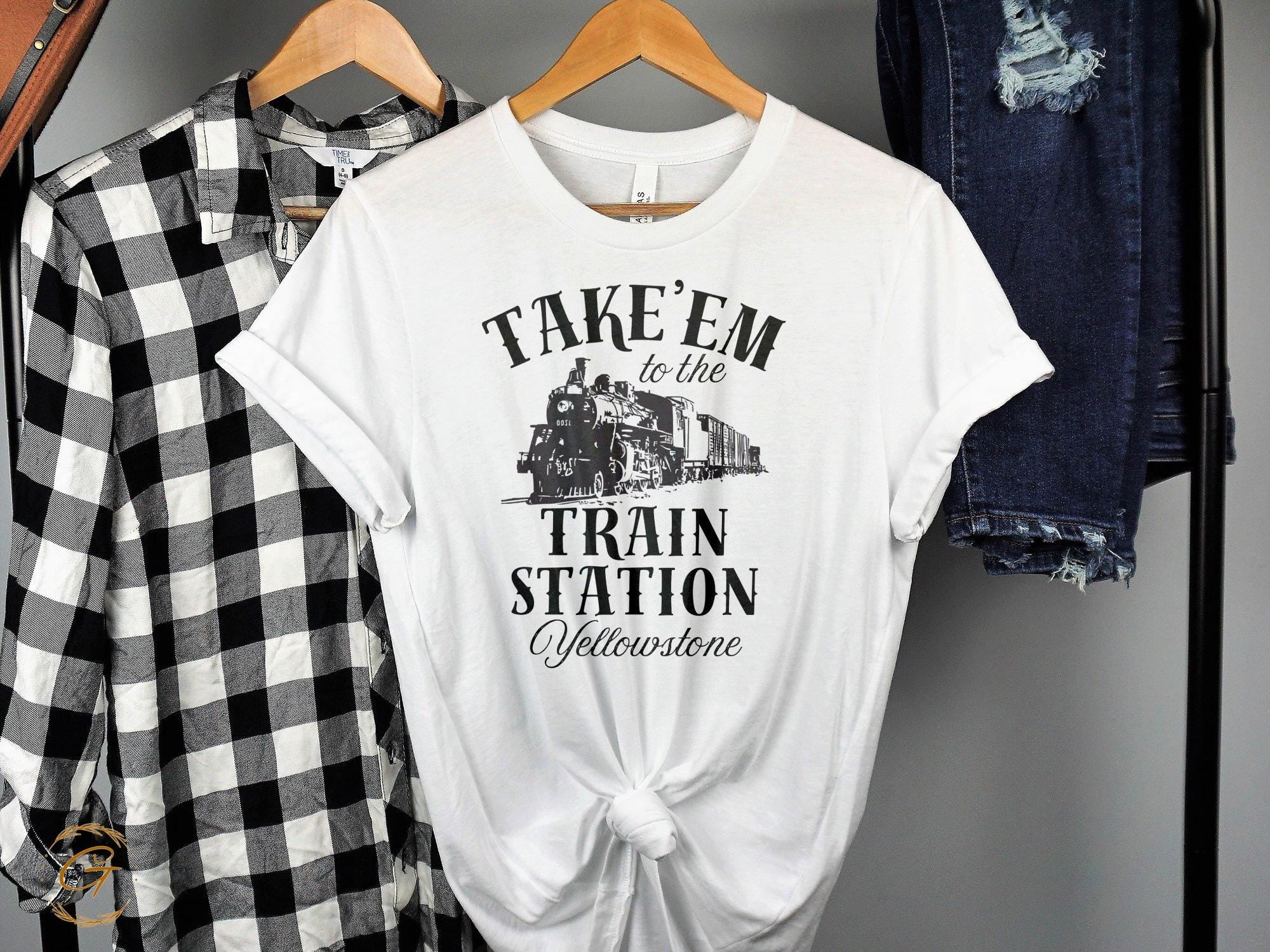 Take Em to the Train Station Yellowstone Tee
