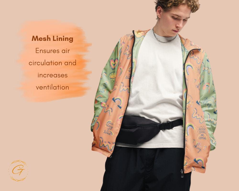 Men’s Windbreaker Mental Health Awareness Jacket