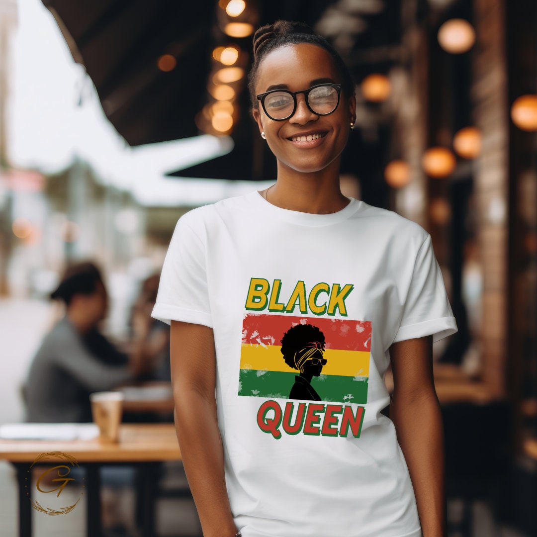 Black Queen Juneteenth Tee - Juneteenth Apparel for Black Women