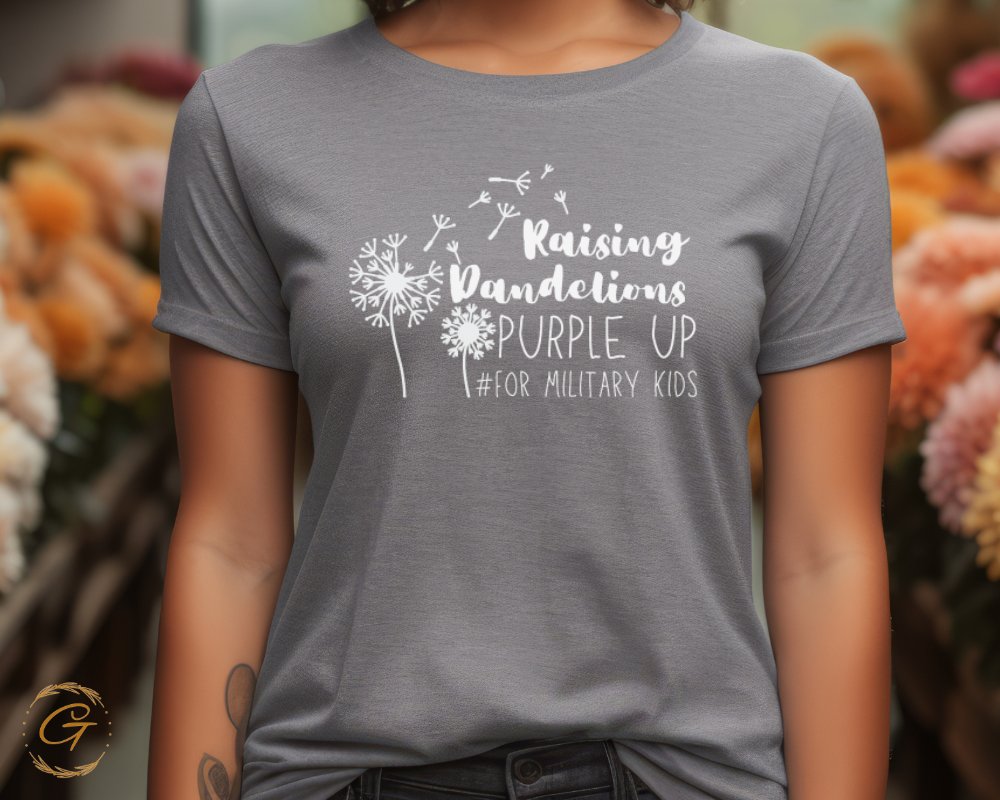 Raising Dandelions Purple Up for Military Kids product