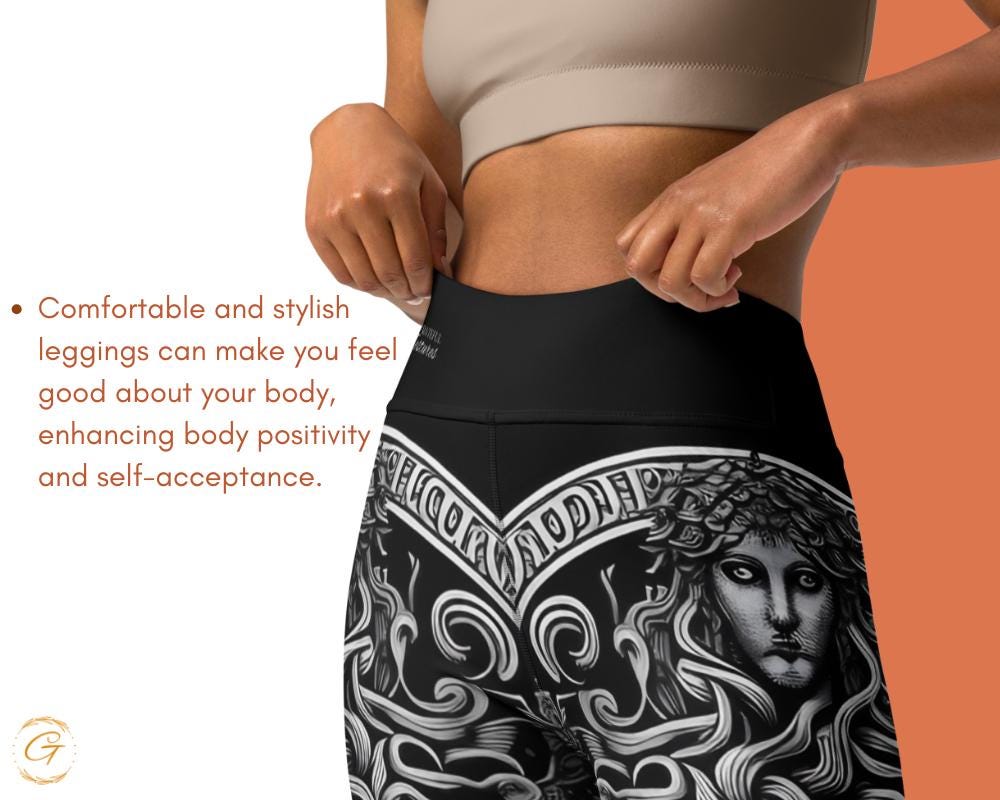 Medusa All OVer Print Design Yoga Shorts and Leggings Stylish Activewear for Women Workout and Yoga Comfortable High-Waisted Fitness Bottoms