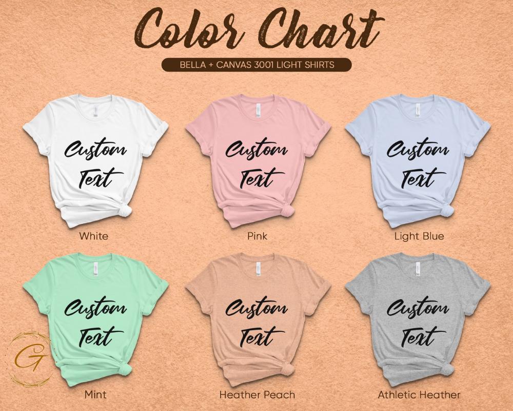 Personalized Text Design Tee, Personalized T-Shirt Unique Gift Idea