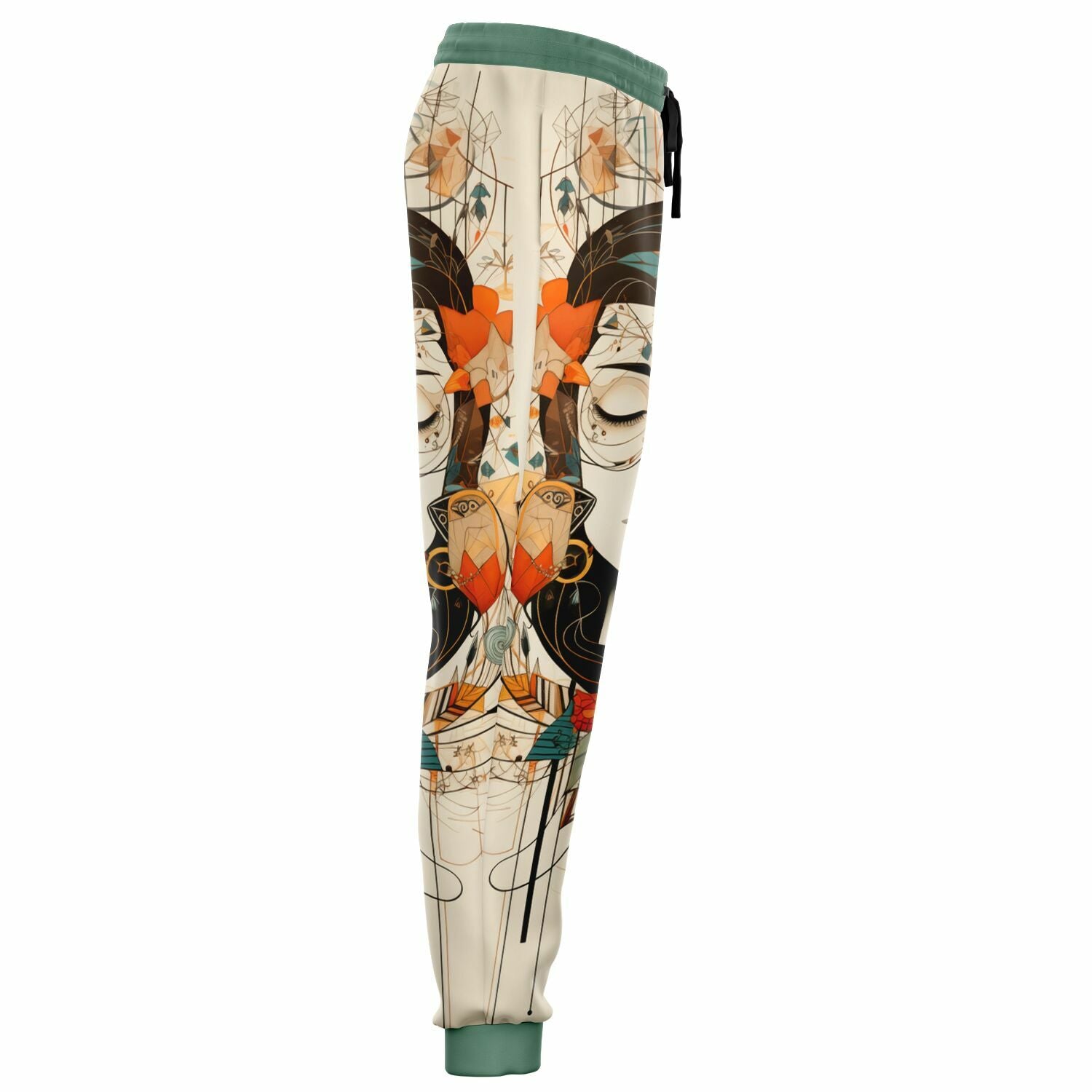 Boho Art Joggers – Abstract Female Portrait Sweatpants