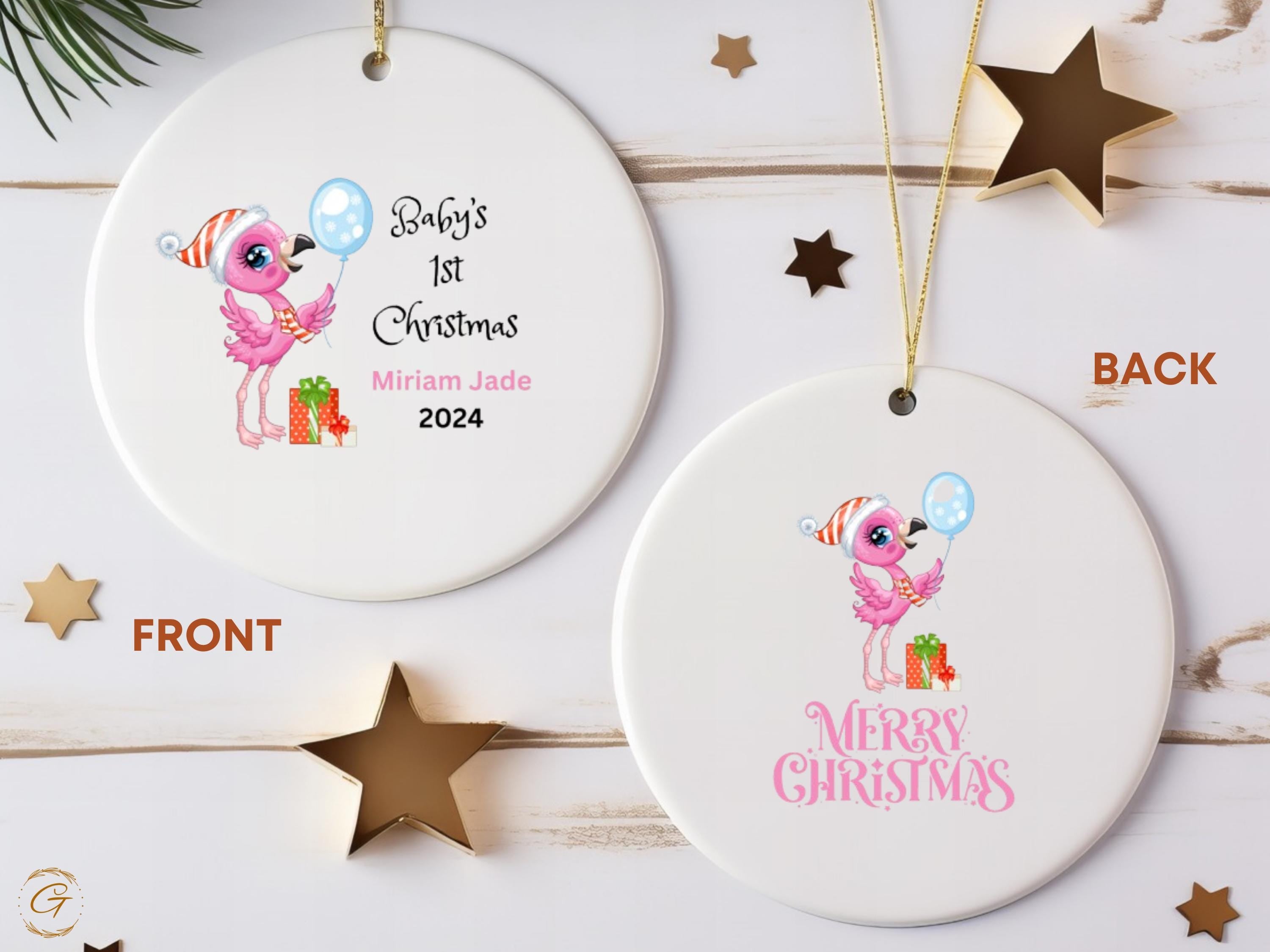 Personalized Baby's 1st Christmas Ornament