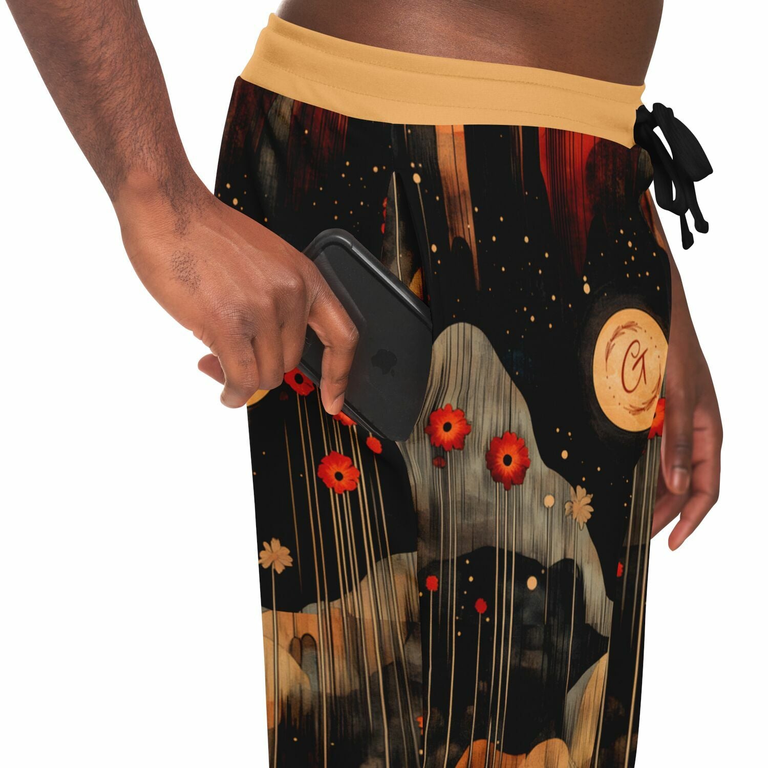 Abstract Nature Aesthetic Joggers – Earthy Landscape Sweatpants
