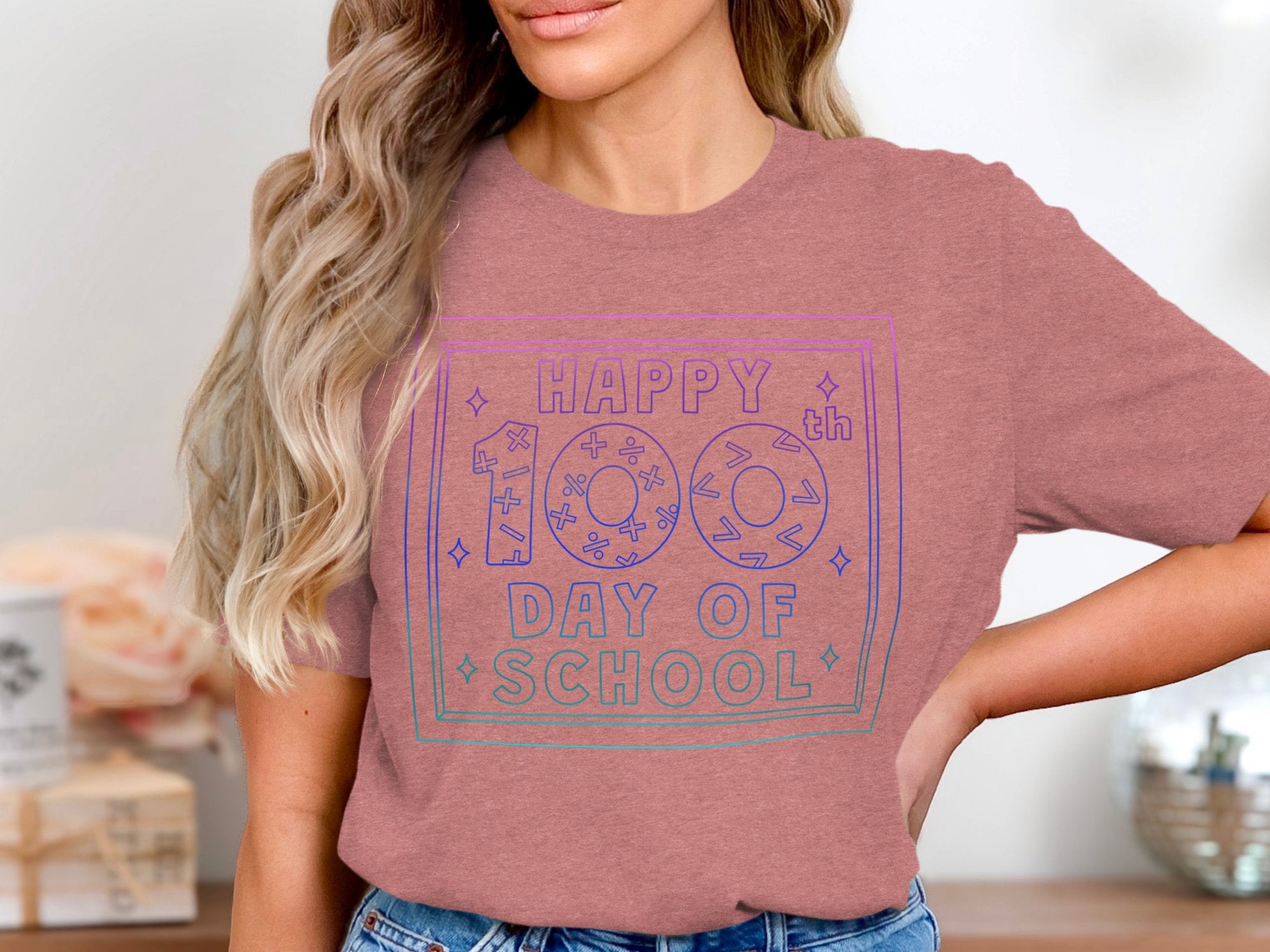 Happy 100th Day of School Graphic Printed product type