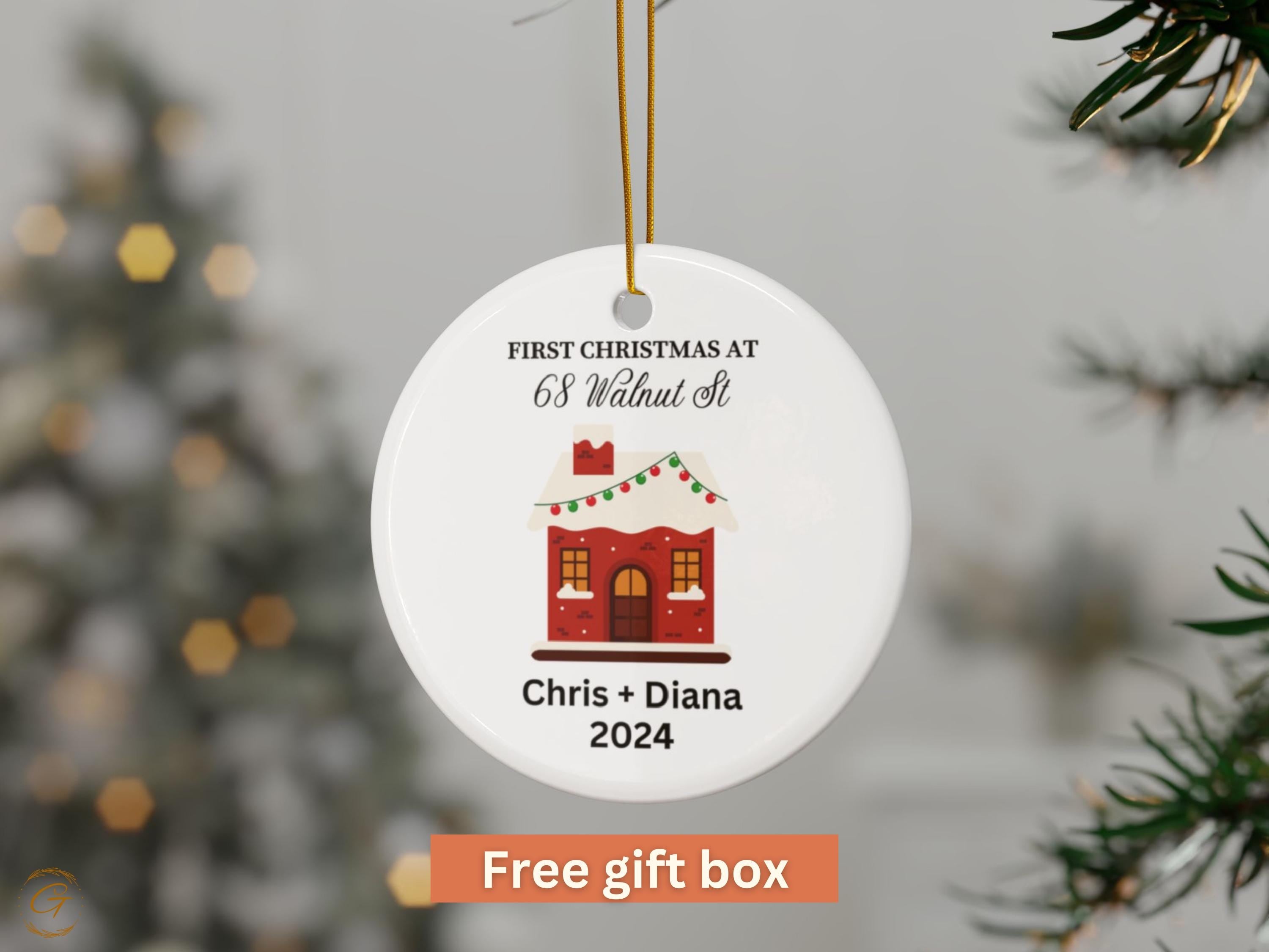 Personalized First Christmas Ornament, Custom Family Ornament, Christmas Keepsakes 2024, Holiday Decoration Keepsakes, Ideal Gift for Family